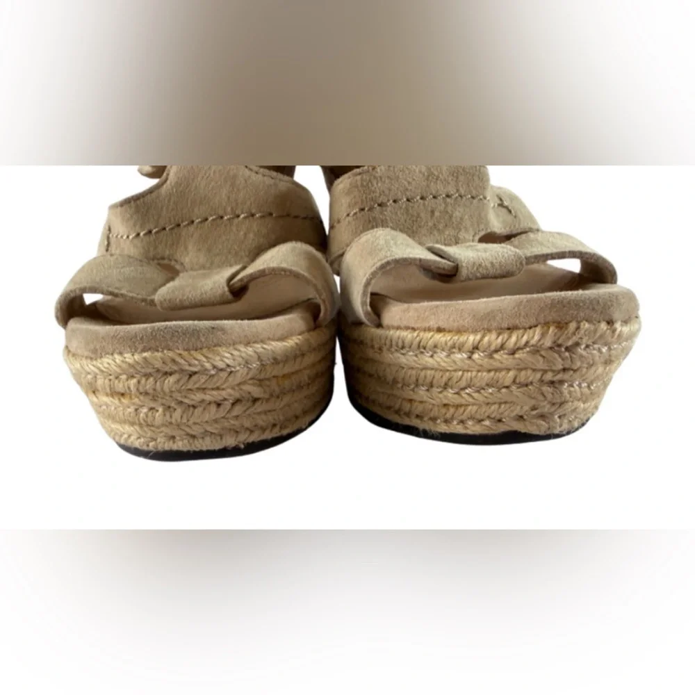 UGG Women's Tan Suede Wedge Sandals - size 7.5